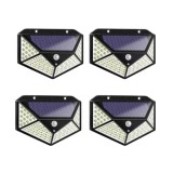 Cumpara ieftin SET 4 Lampi de Exterior cu 100 LED uri cu Incarcare Solara si Senzor de Miscare