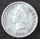 Moneda - Republica Dominicana - 10 Centavos 1956 - Argint