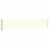 Cumpara ieftin Copertina laterala retractabila de terasa, crem, 117x614 cm