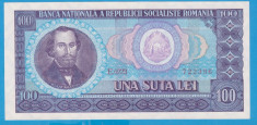 (3) BANCNOTA ROMANIA - 100 LEI 1966, PORTRET NICOLAE BALCESCU. STARE FOARTE BUNA foto