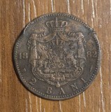 2 bani 1882, Carol I, Romania, cupru
