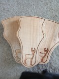 Panoplie caprior cries masiv 35x22 cm