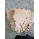 Panoplie caprior cries masiv 35x22 cm