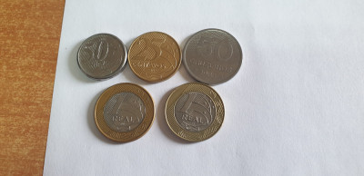 monede brazilia 5 buc. foto