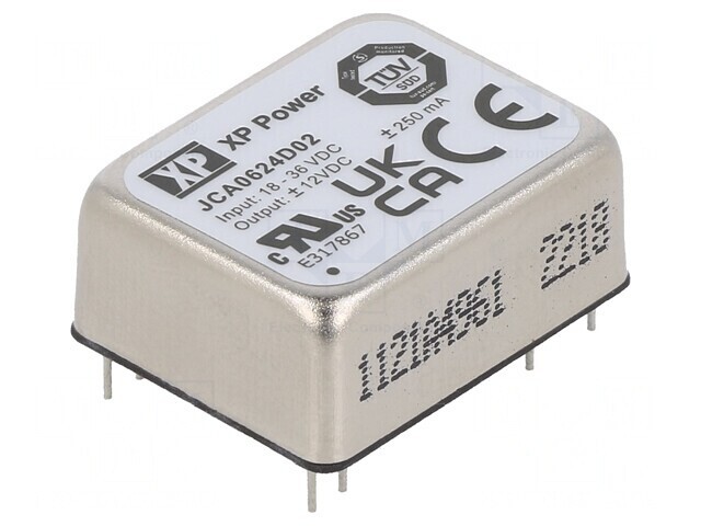 Convertor DC/DC 6W 18-36V la 12V/-12V THT