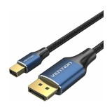 CABLU video Vention, miniDisplayPort(T) la DisplayPort(T), 2m, rezolutie 8K la 60Hz/4K la 120Hz, PVC, negru/albastru, &quot;HCFLH&quot; (timbru verde 0.08 lei)