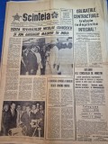 ziarul scanteia 19 septembrie 1969 - vizita lui ceausescu in india , dimano bucuresti lider in divizia a la fotbal