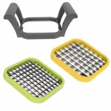 Set dispozitiv manual Pufo pentru feliat si taiat legume sau fructe, 3 bucati