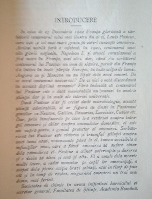 Pasteur, viata, sufletul, opera (Prof. Dr. G. Marinescu, 1923) foto