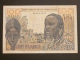 100 Franci 1959 Africa De Vest VF