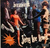 Jerry Lee Lewis &lrm;&ndash; Breathless NM / VG+ vinil, LP disc muzica rock &amp; roll _ London, Franta , 1970