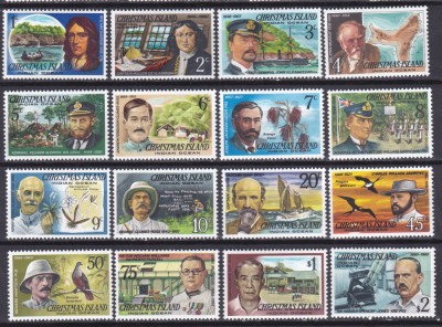 DB1 Ins. Christmas 1977 Personalitati Vizitatori Faimosi 16 v. MNH foto