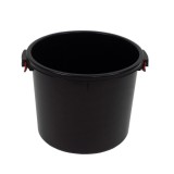 Butoi plastic, fara capac, negru, 50 litri, 47 x 38 cm