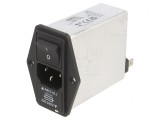 Conector Alimentare AC Soclu Tată 10A 250VAC C14