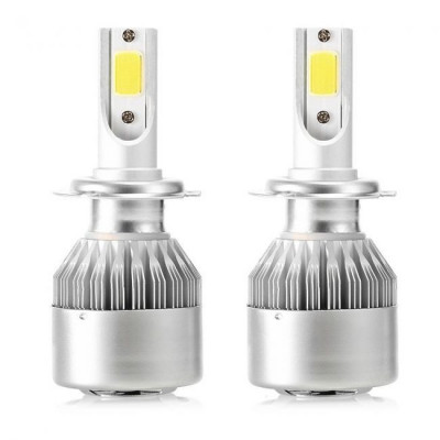 Set 2 becuri LED Auto, model C6, soclu H7, 6000K, 36W, 3500Lm, , plug play foto