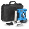 Pistol de Bătut Capse/Cuie 15-30mm, Acumulator 24V, Forta Reglabila, Sistem Curatare Rapida, 2 Acumulatori+Incarcator