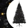 VidaXL Pom de Crăciun artificial pre-iluminat Negru 240 cm PVC 3397168