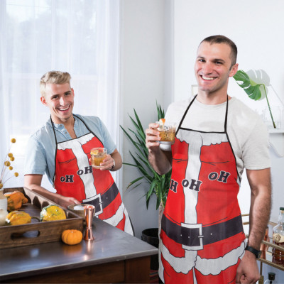 Şorţ de bucătărie model Crăciun - bărbaţi foto
