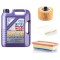 Pachet Revizie Carbon Ulei Liqui Moly High Tech 5W40 + Filtre Mann pentru Dacia Logan II MCV II 0.9 TCE