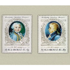 Ungaria 1991- Ziua marcii postale, Mozart, serie neuzata