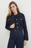 Cumpara ieftin Answear Lab geaca jeans femei, culoarea albastru marin, de tranzitie