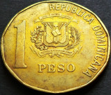 Cumpara ieftin Moneda 1 PESO - Republica DOMINICANA, anul 1991 * cod 4669 - circulata, America Centrala si de Sud