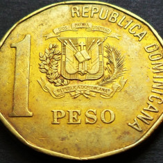 Moneda 1 PESO - Republica DOMINICANA, anul 1991 * cod 4669 - circulata