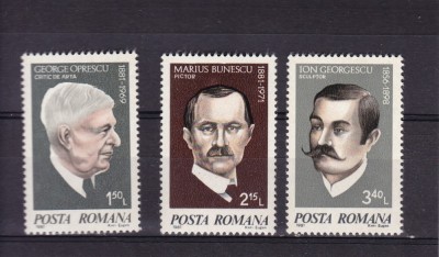 ROMANIA 1981 LP 1023 ANIVERSARI - COMEMORARI SERIE MNH foto