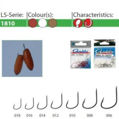 Carlige LS-1810G 25buc/ plic Gamakatsu (Marime Carlige: Nr. 8)