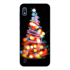 Husa Samsung Galaxy A10 Silicon Gel Tpu Model Craciun Christmas Tree Lights foto