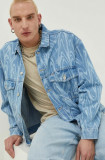 Tommy Jeans geaca jeans barbati, de tranzitie, oversize