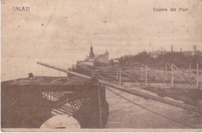 AMS % - ILUSTRATA GALATI, VEDERE DIN PORT - NECIRCULATA foto