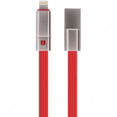 Cablu Date si Incarcare USB la Lightning Forever Cut&Fix, 1.5A, 1.5 m, Rosu