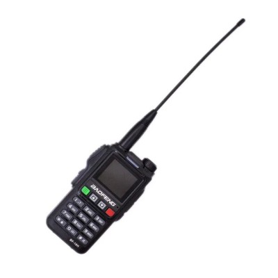 Statie portabila emisie receptie, Baofeng BF-18H, display color, dual band, putere 5W, walkie talkie, conforma normelor ANCOM, negru foto