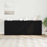 VidaXL Bufet cu sertar Stejar Negru 180 x 30 x 70 cm Lemn compozit