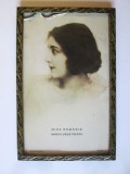 Carte poștala inramata cu prima Miss Romania 1929:Magda Demetrescu