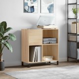 vidaXL Dulap pentru discuri stejar sonoma 84,5x38x89 cm lemn compozit