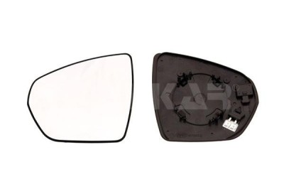 Geam oglinda exterioara cu suport fixare Citroen C5 Aircross, 03.2018-, Opel Grandland X, 06.2017-; Peugeot 3008, 10.2016-; 5008, 04.2017-, partea St foto