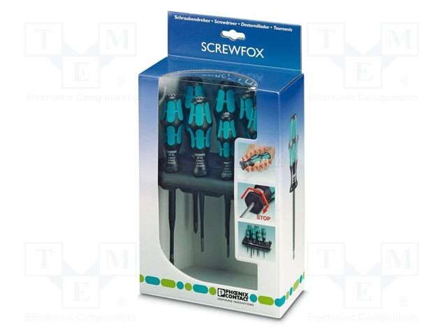 Kit şurubelniţe izolată Phillips PZ şi plată PHOENIX CONTACT