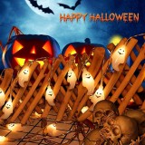 Instalatie pentru Halloween Litou, LED, model fantome, 3 m