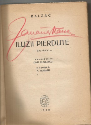 Balzac - Iluzii pierdute foto