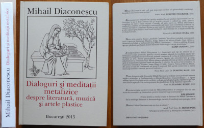 Mihail Diaconescu, Dialoguri si meditatii metafizice, 2015, cu autograf foto