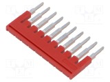 Punte de conectare piste PHOENIX CONTACT 10 roşie 4mm UL94V-0