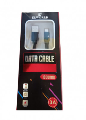 Cablu De date Si Incarcare Pentru Telefon,mufa tip microUSB,Fast Chartging\Data, 3.4A culoare negru foto