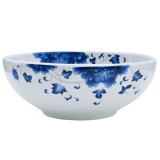 Cumpara ieftin Lavoar de blat, alb si albastru, rotund, &Phi;41x14 cm, ceramica