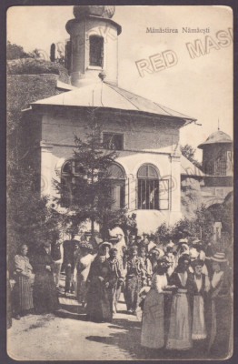 4768 - Arges, NAMAIESTI Monastery, Romania - old postcard - used - 1910 foto