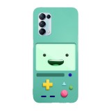Husa compatibila cu Oppo A54 5G, Viceversa, model Beemo from Adventure time, Silicon, TPU, Transparent, Carcasa