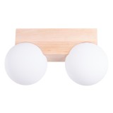 Plafonieră Bulbo 2 Lemn Natural