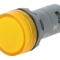Lumină de control LED galbenă 22mm