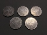 lot monede Romania - 1000 lei anul 2000, 2001, 2002, 2003, 2004 !